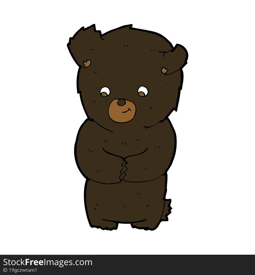 Cute Cartoon Black Bear