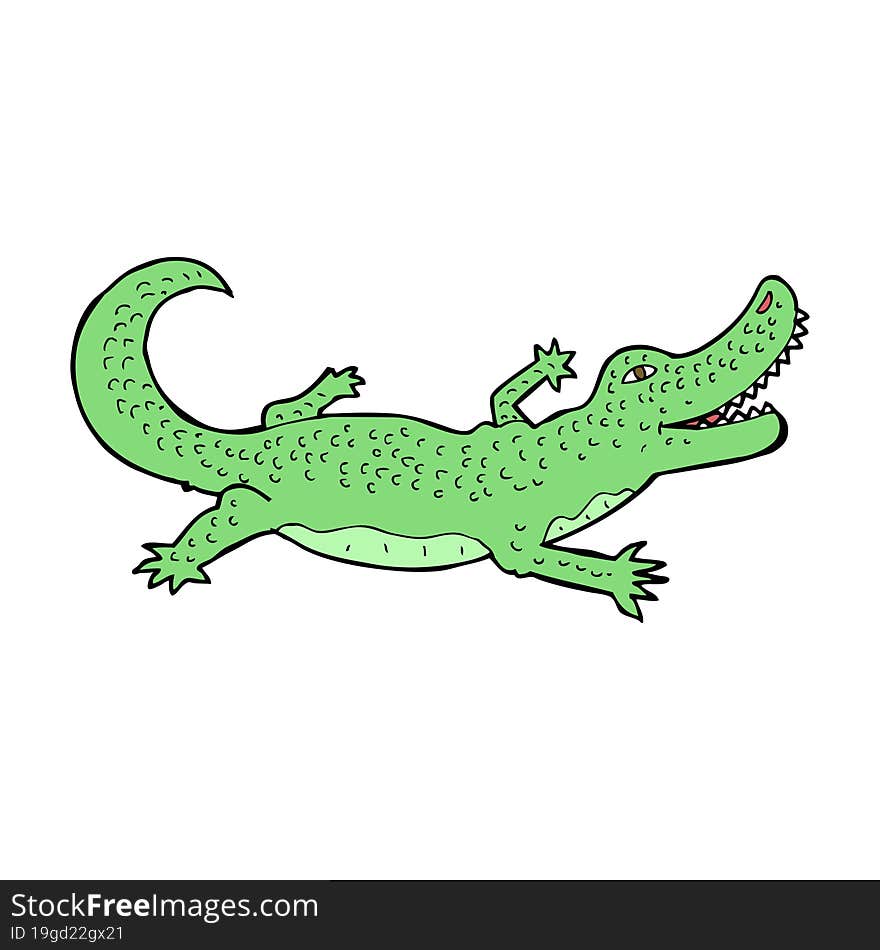 cartoon crocodile