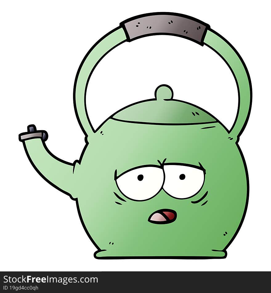 cartoon kettle. cartoon kettle