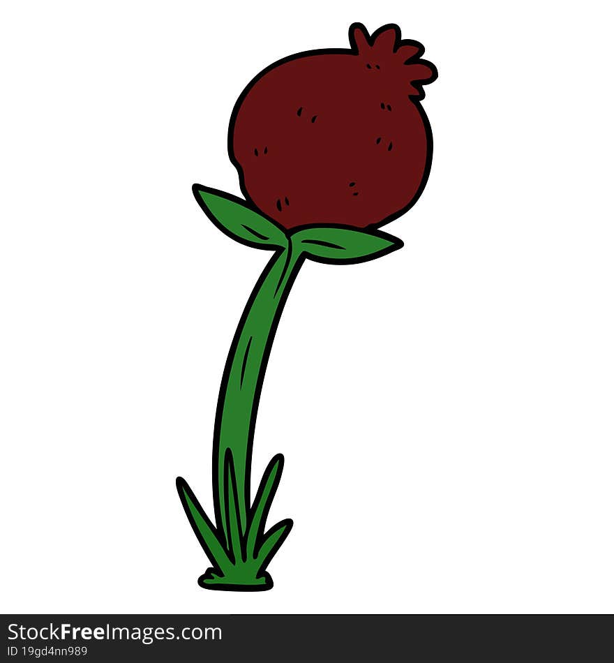 cartoon poppy. cartoon poppy