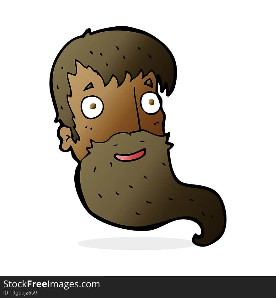 Cartoon Bearded Man