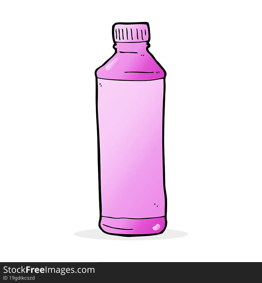 cartoon pink bottle