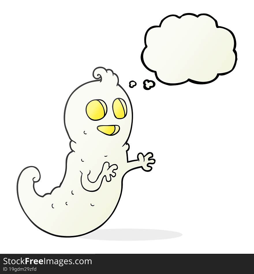 Thought Bubble Cartoon Ghost