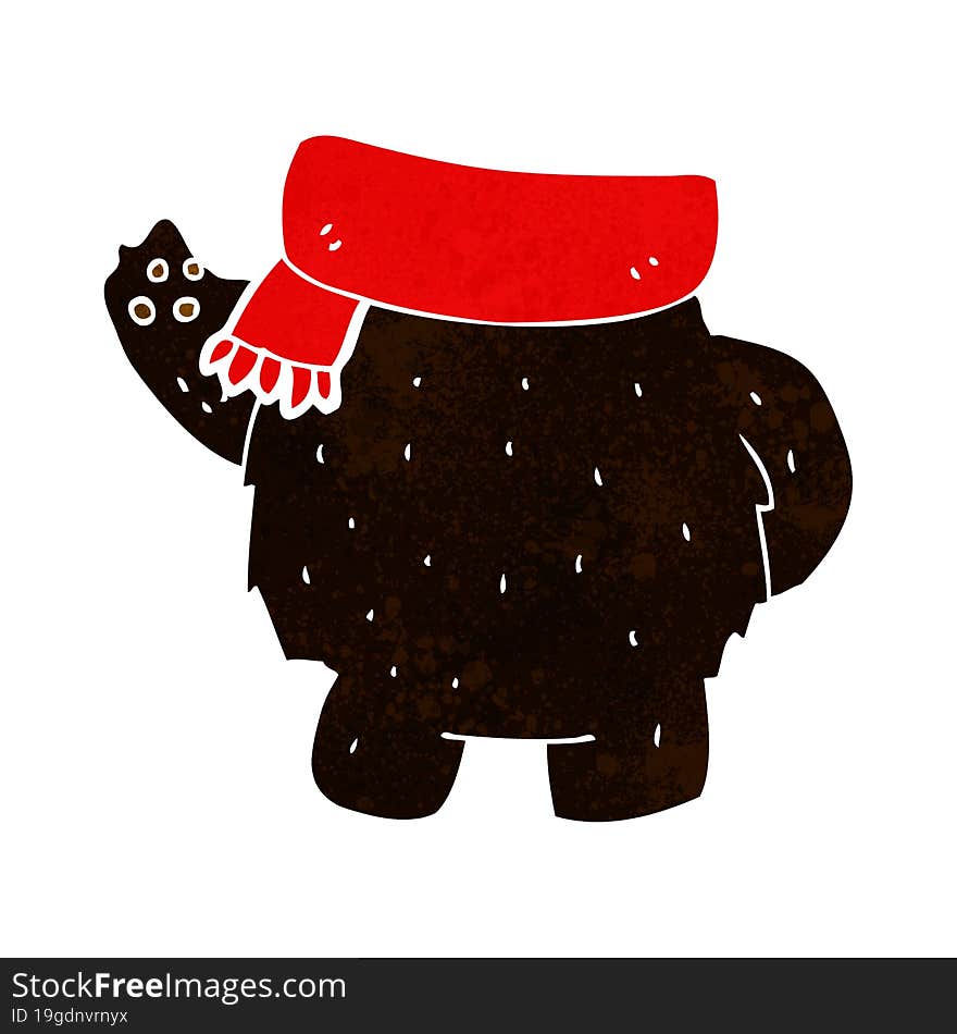 cartoon black bear body (mix and match or add own photos