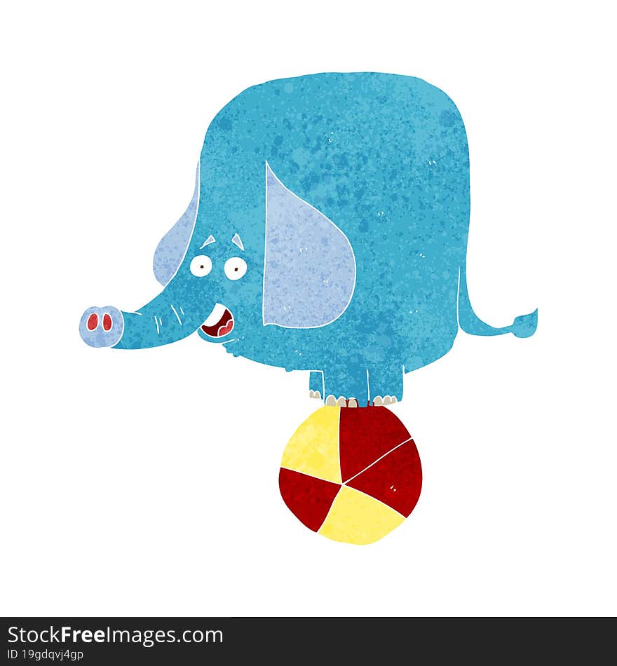 cartoon circus elephant