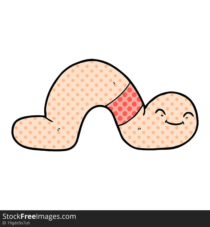 cartoon worm. cartoon worm