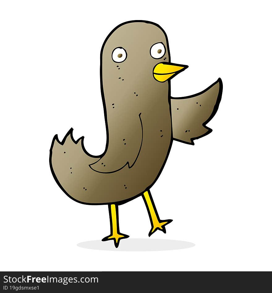 Funny Cartoon Bird