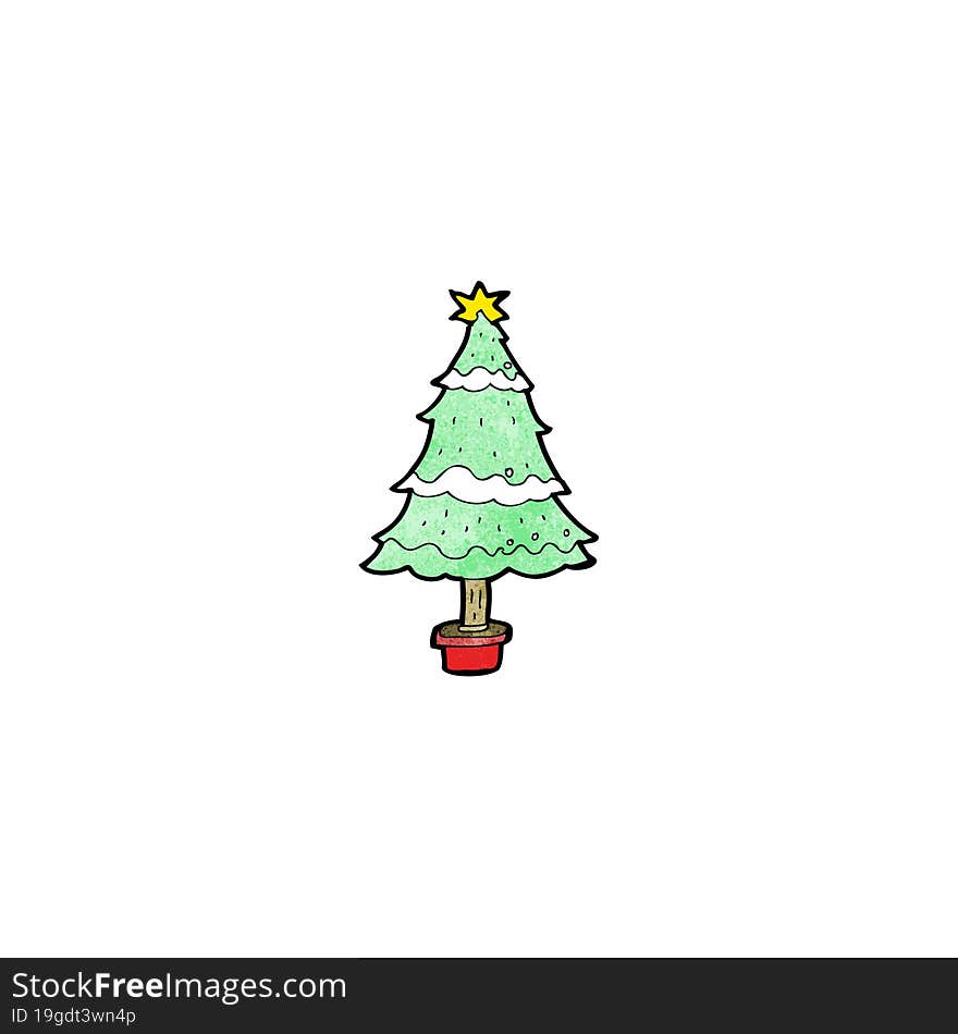 cartoon christmas tree