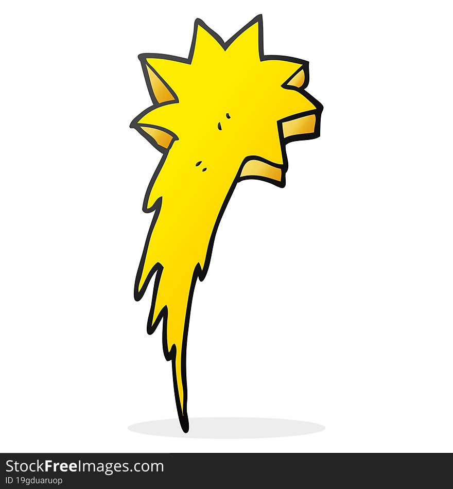 Cartoon Shooting Star Symbol