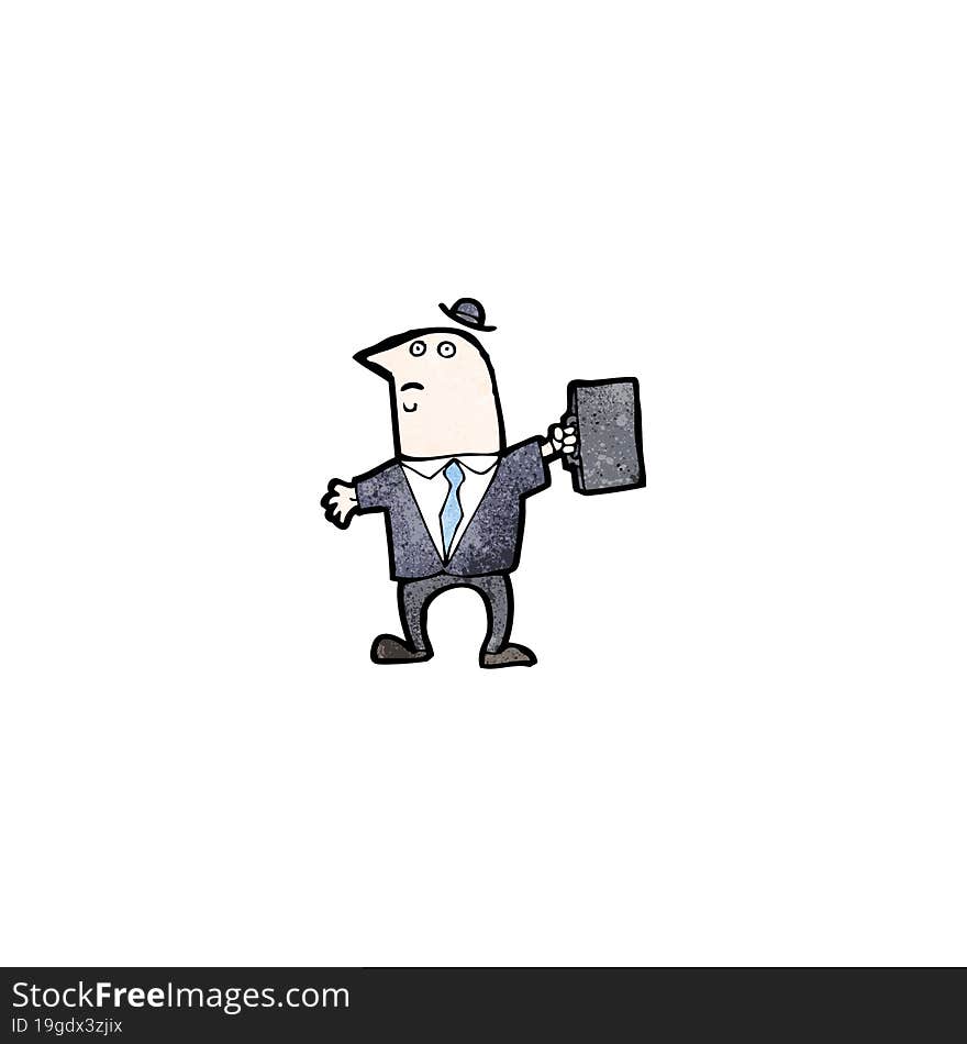 cartoon businessman