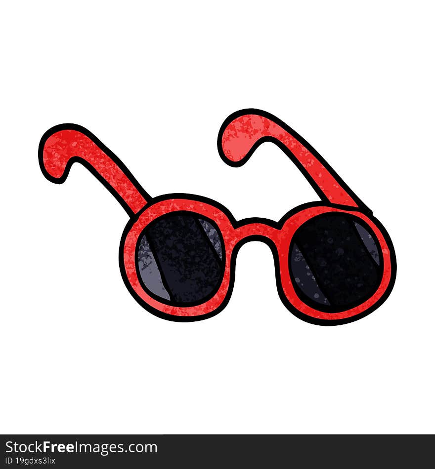 Cartoon Doodle Sun Glasses