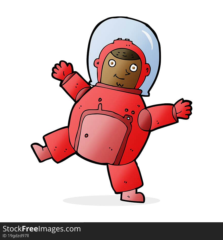 cartoon astronaut