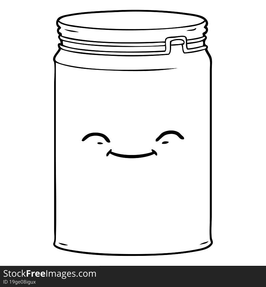 cartoon glass jar. cartoon glass jar