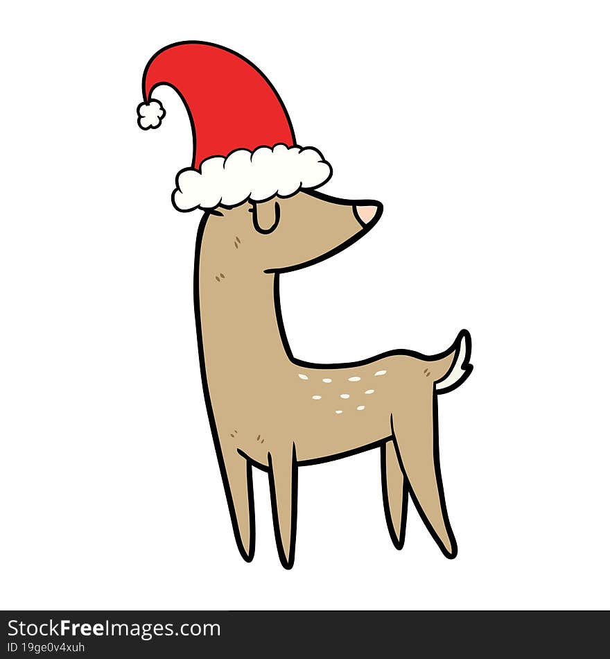 cartoon christmas reindeer. cartoon christmas reindeer