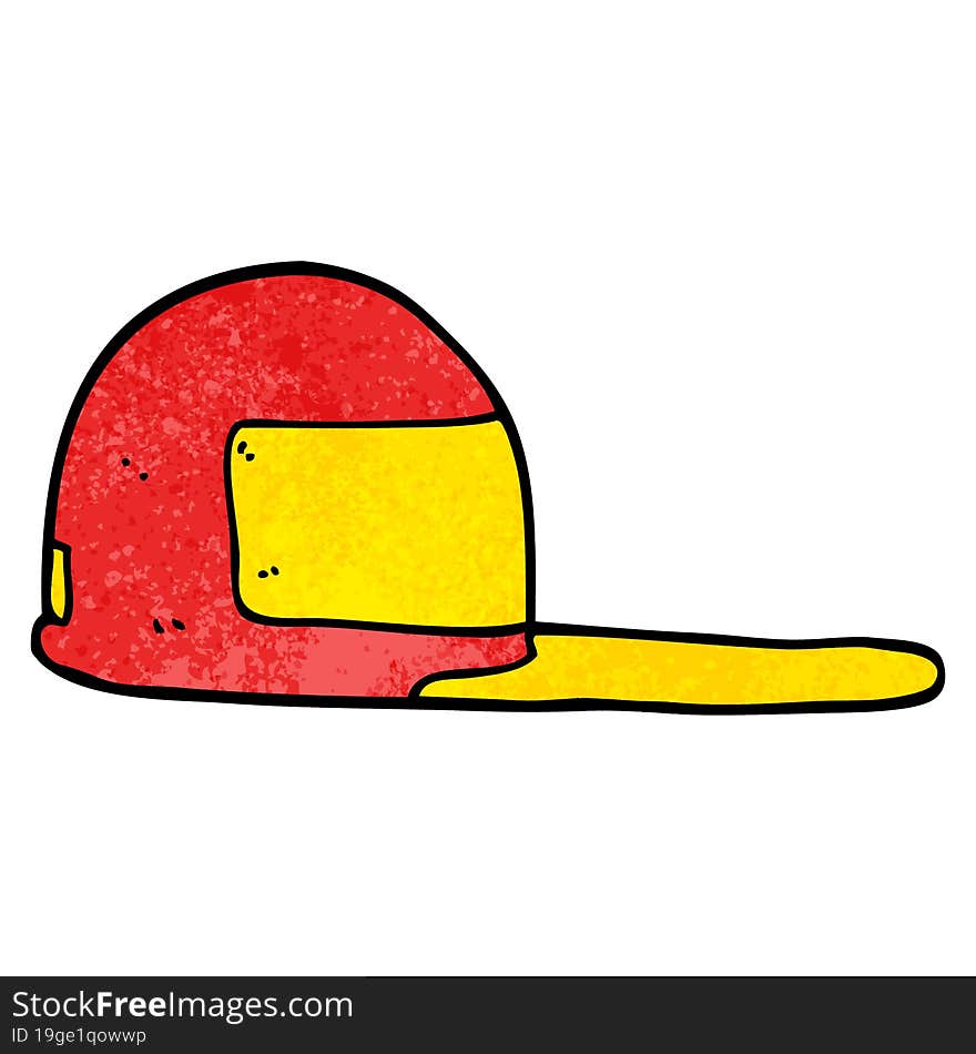 cartoon doodle baseball cap