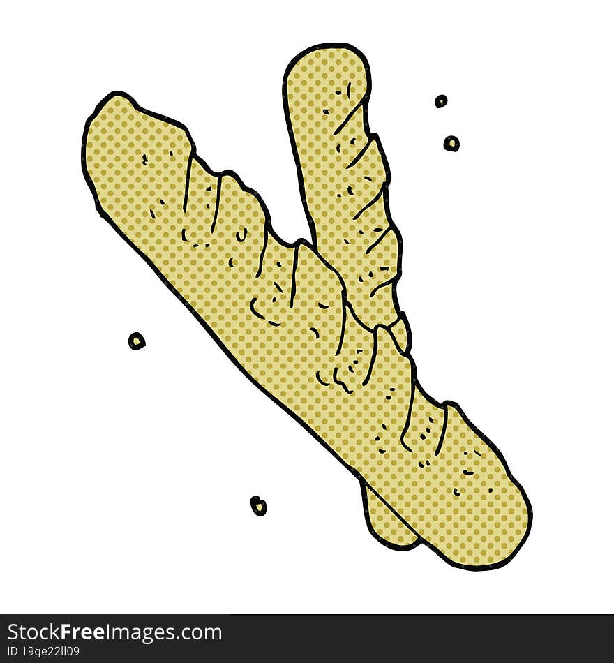 cartoon baguette