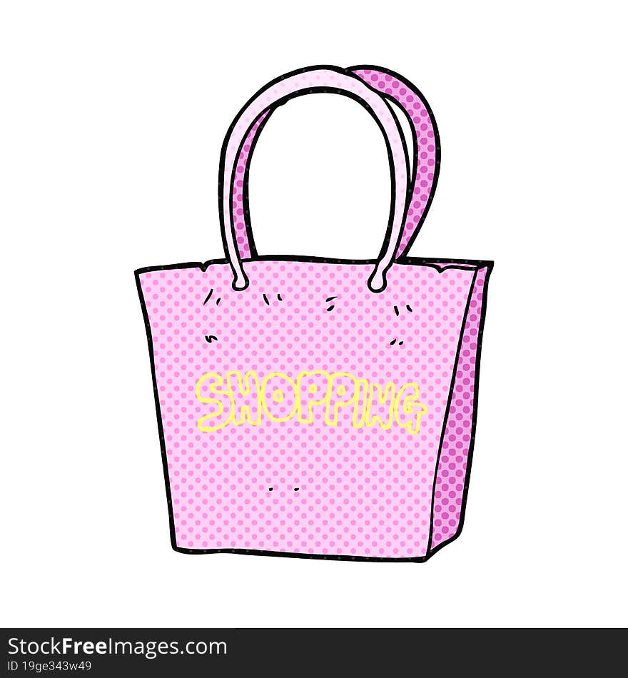 cartoon shopping bag