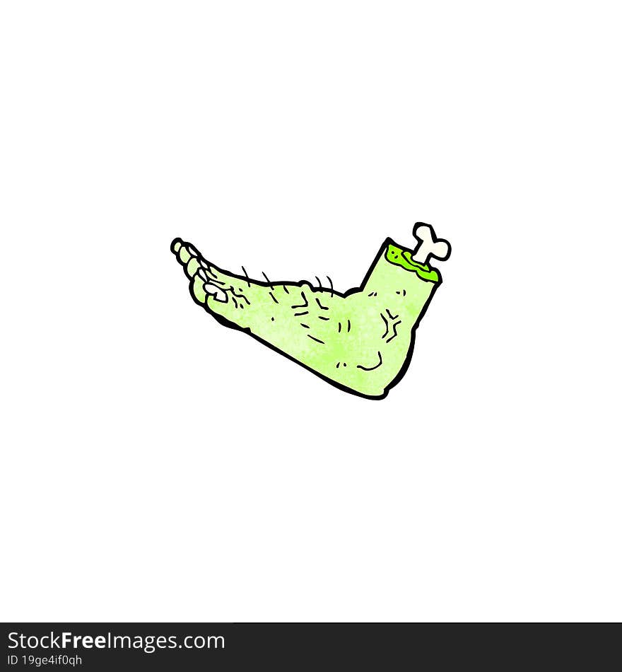 Cartoon Zombie Foot