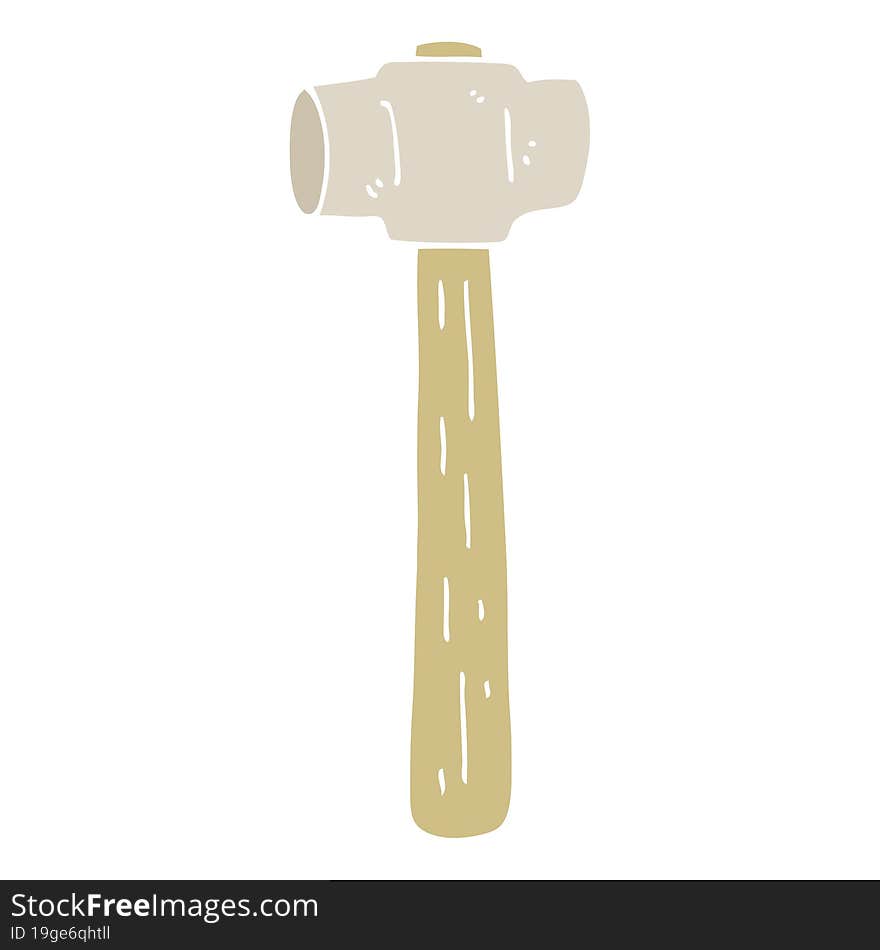 flat color style cartoon sledgehammer