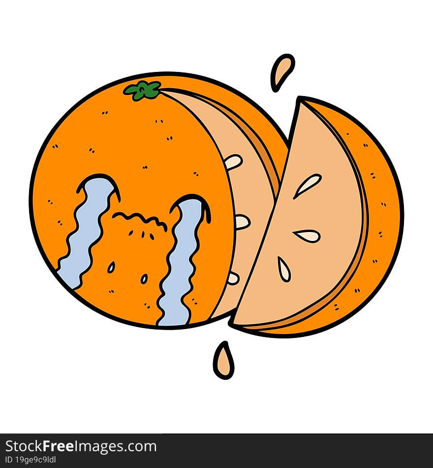 cartoon orange. cartoon orange