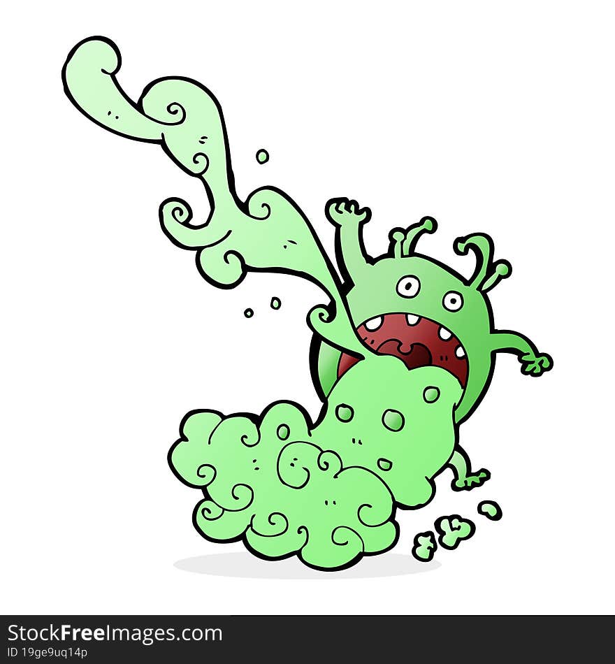 cartoon gross monster