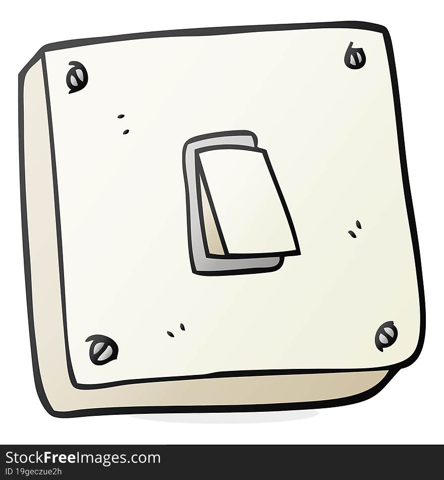 freehand drawn cartoon light switch