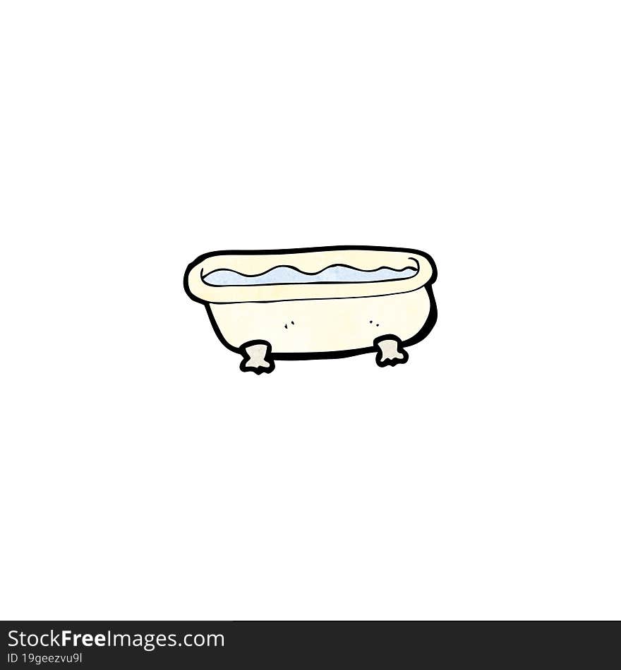 cartoon bathtub