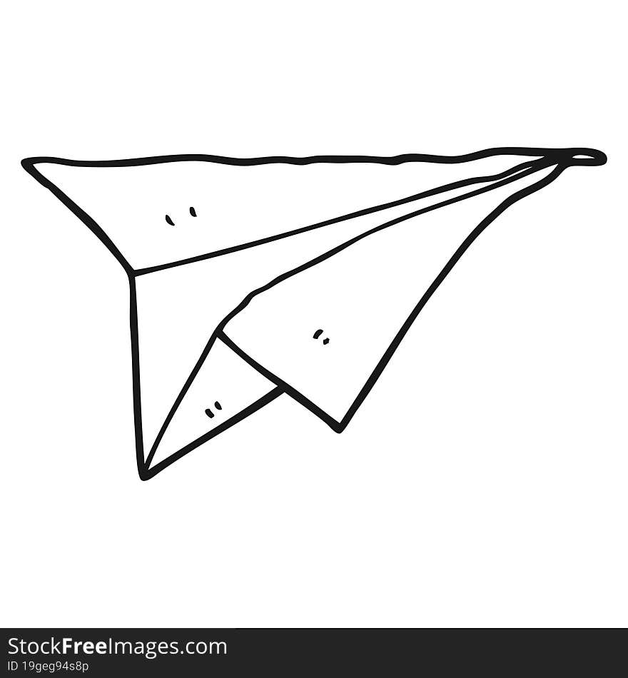 Cartoon Paper Airplane