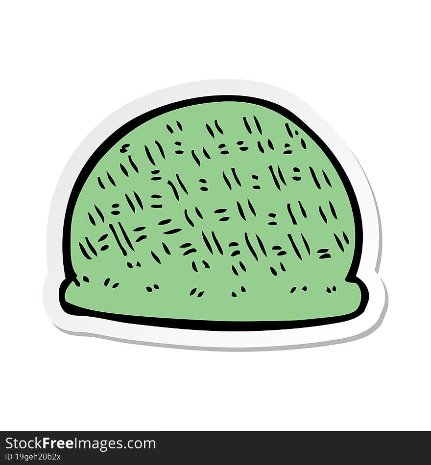 Sticker Of A Cartoon Hat