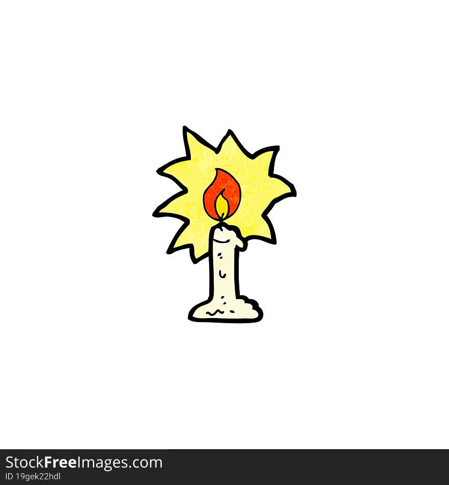 cartoon candle