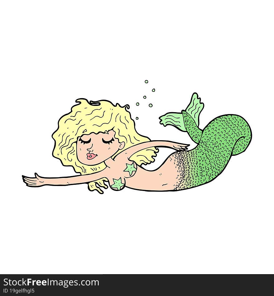 cartoon mermaid