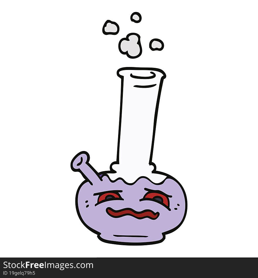 cartoon doodle bong