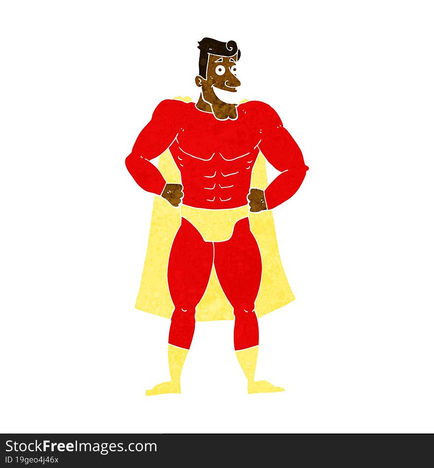 cartoon superhero