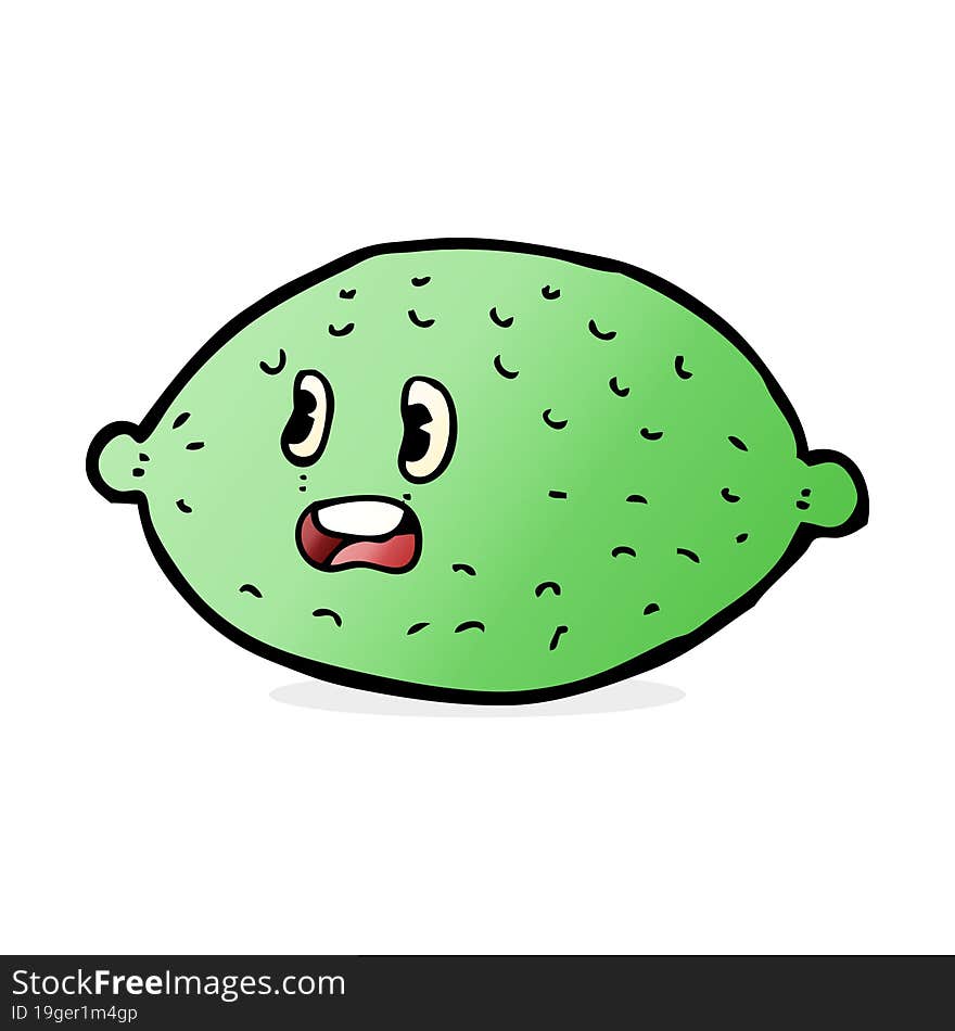 cartoon lime