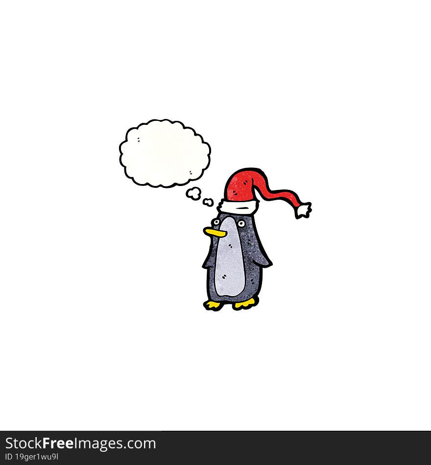 cartoon christmas penguin