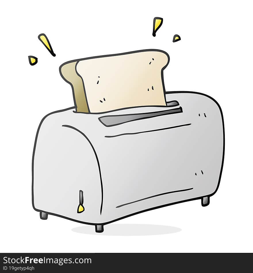 cartoon toaster