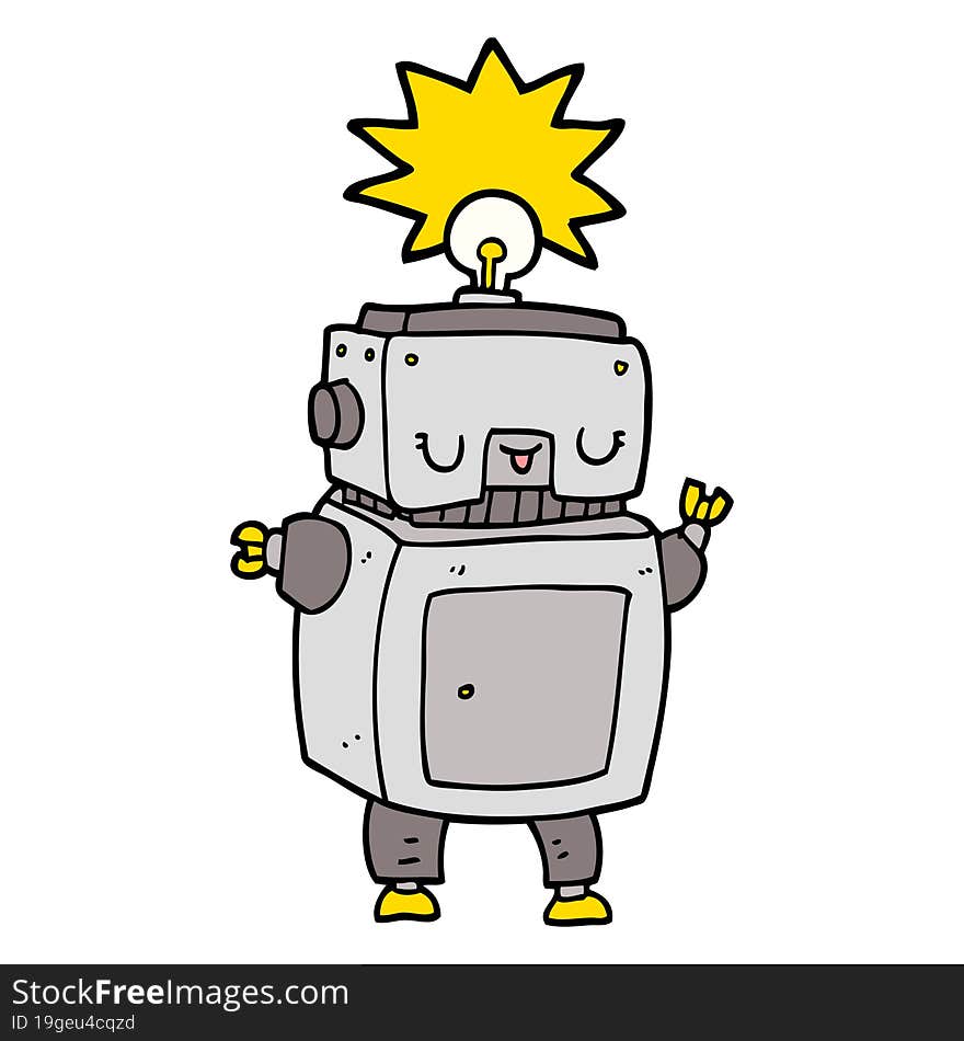 cartoon robot