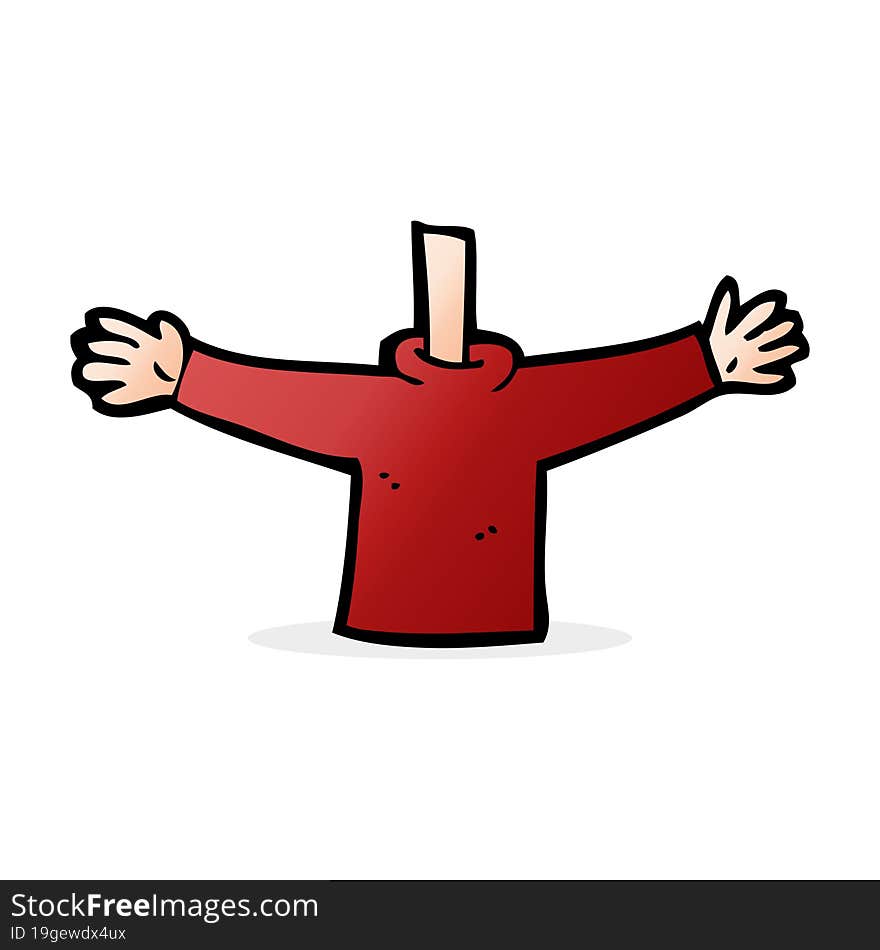 cartoon body waving arms (mix and match cartoons or add own photos