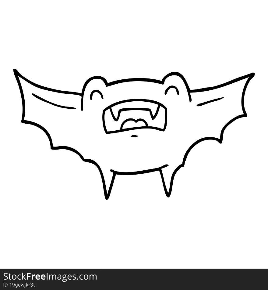 cartoon vampire bat