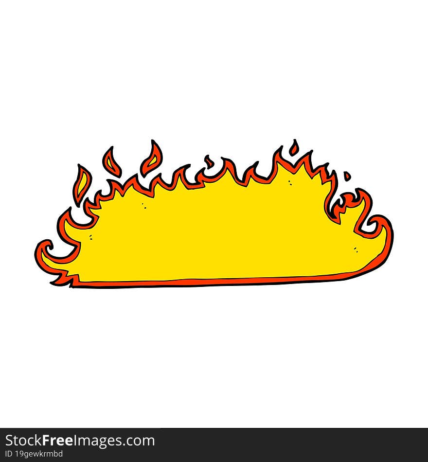 cartoon fire border