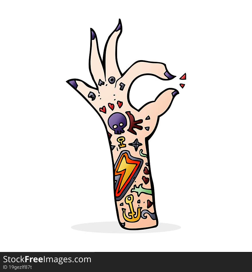 Cartoon Tattoo Arm