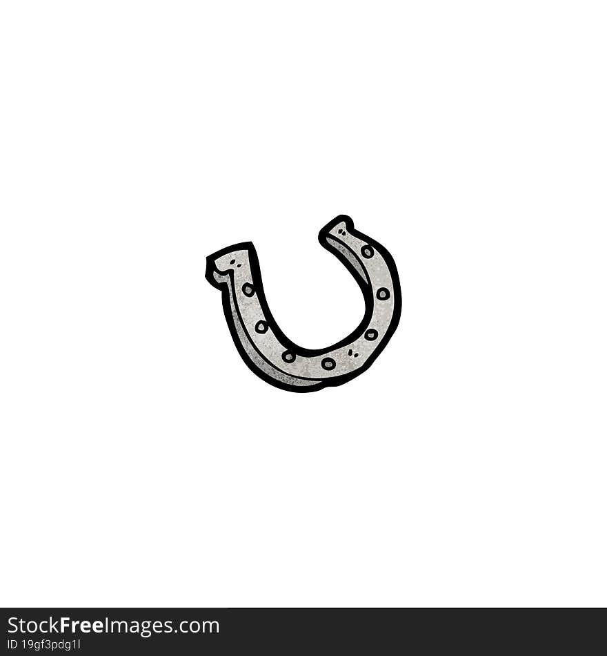 cartoon lucky horseshoe