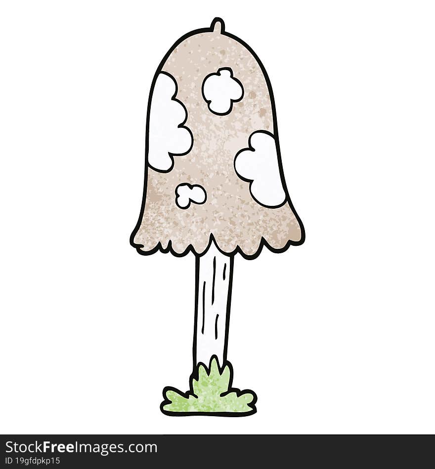 cartoon doodle mushroom