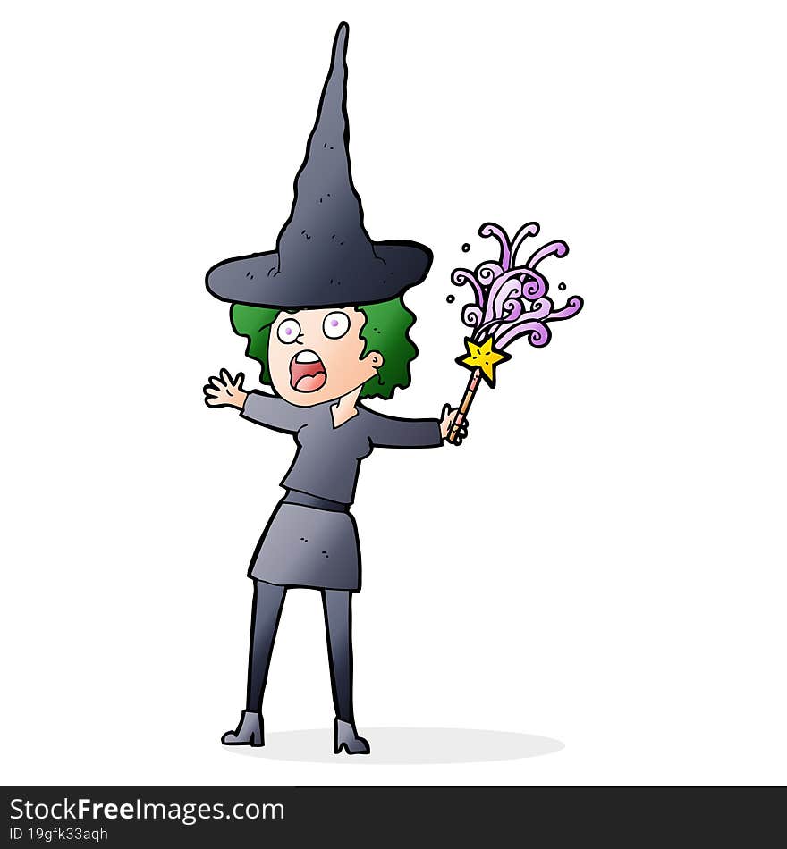 Cartoon Halloween Witch