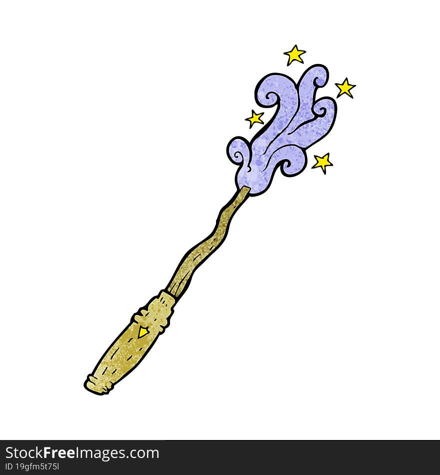 cartoon magic wand