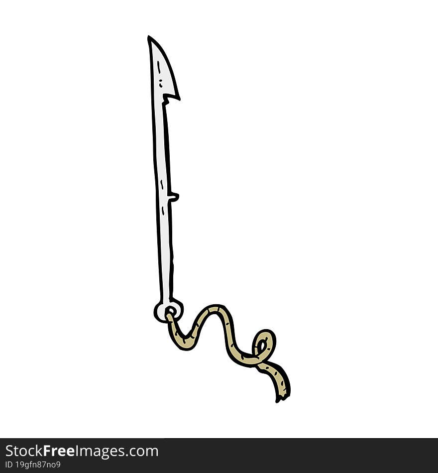 cartoon whaling harpoon