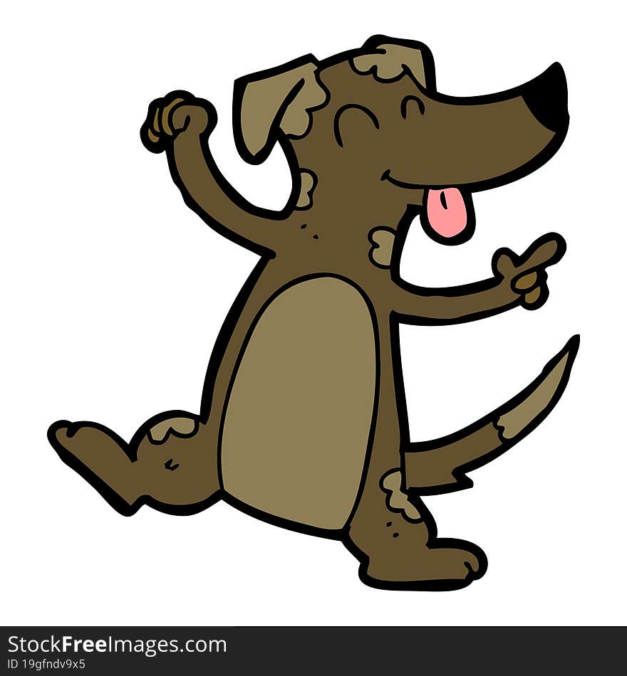 Cartoon Dancing Dog