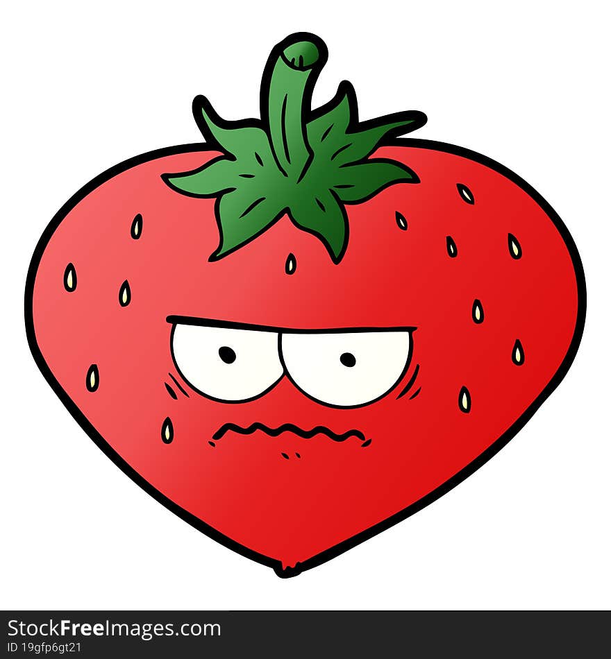 cartoon strawberry. cartoon strawberry