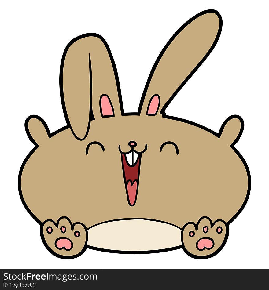 cartoon rabbit. cartoon rabbit