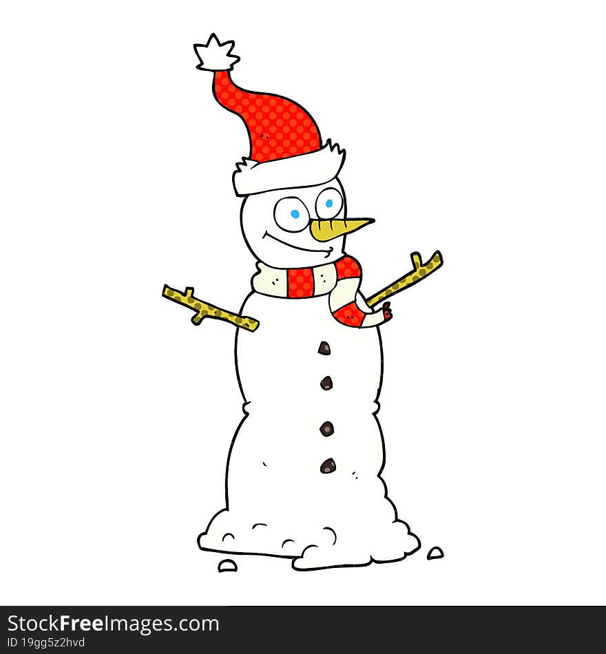 Cartoon Snowman